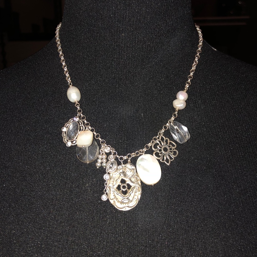 Silpada Enchanted necklace mother of pearl